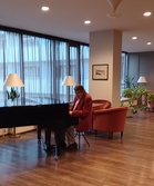 Pärre viihdytti pianomusiikilla.